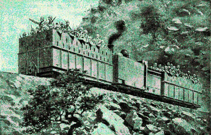 an armoured train